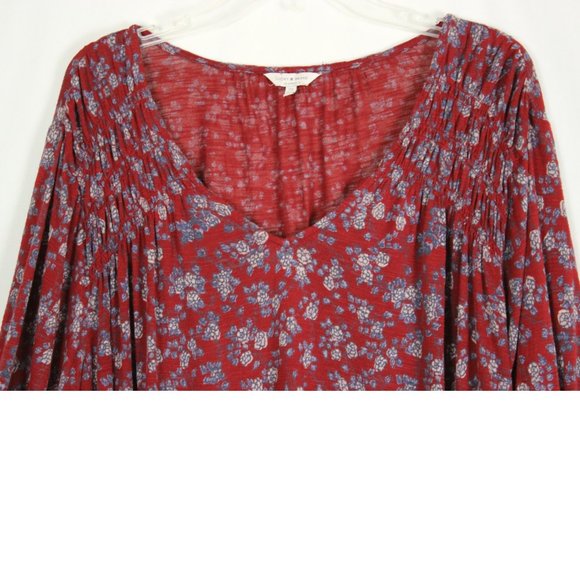 Plus Lucky Brand Floral A-Line Top Size 2X - Picture 3 of 11